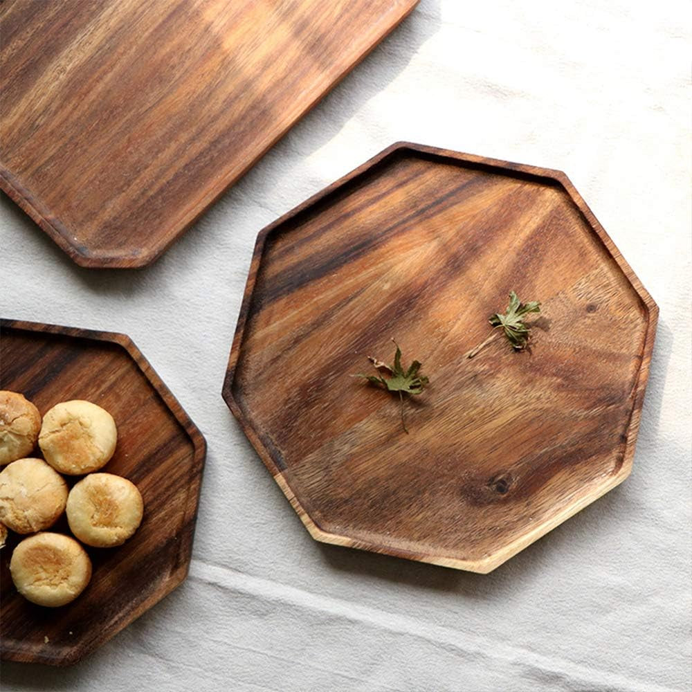 The Gathered Set — Acacia Serving Trays