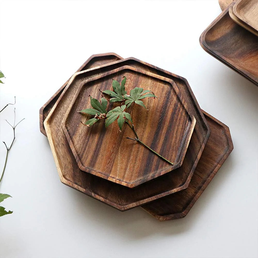 The Gathered Set — Acacia Serving Trays