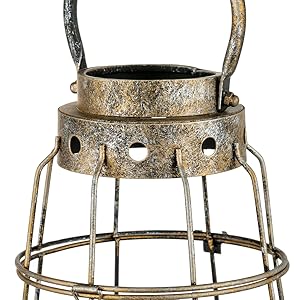 The Harvest Lantern — Vintage Iron & Glass Candle Holder